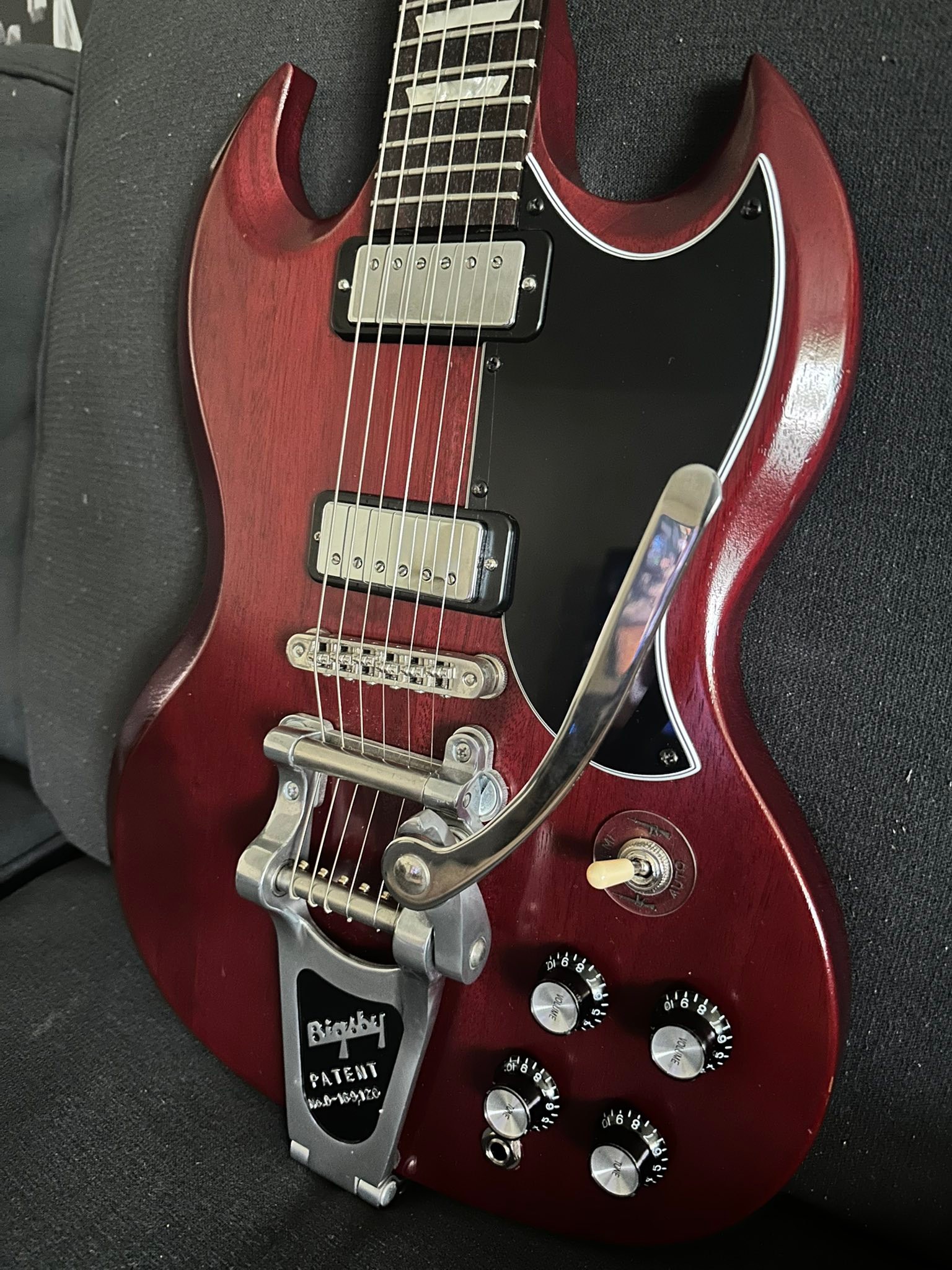 Modified 2013 Gibson SG 50's Tribute with custom upgrades
