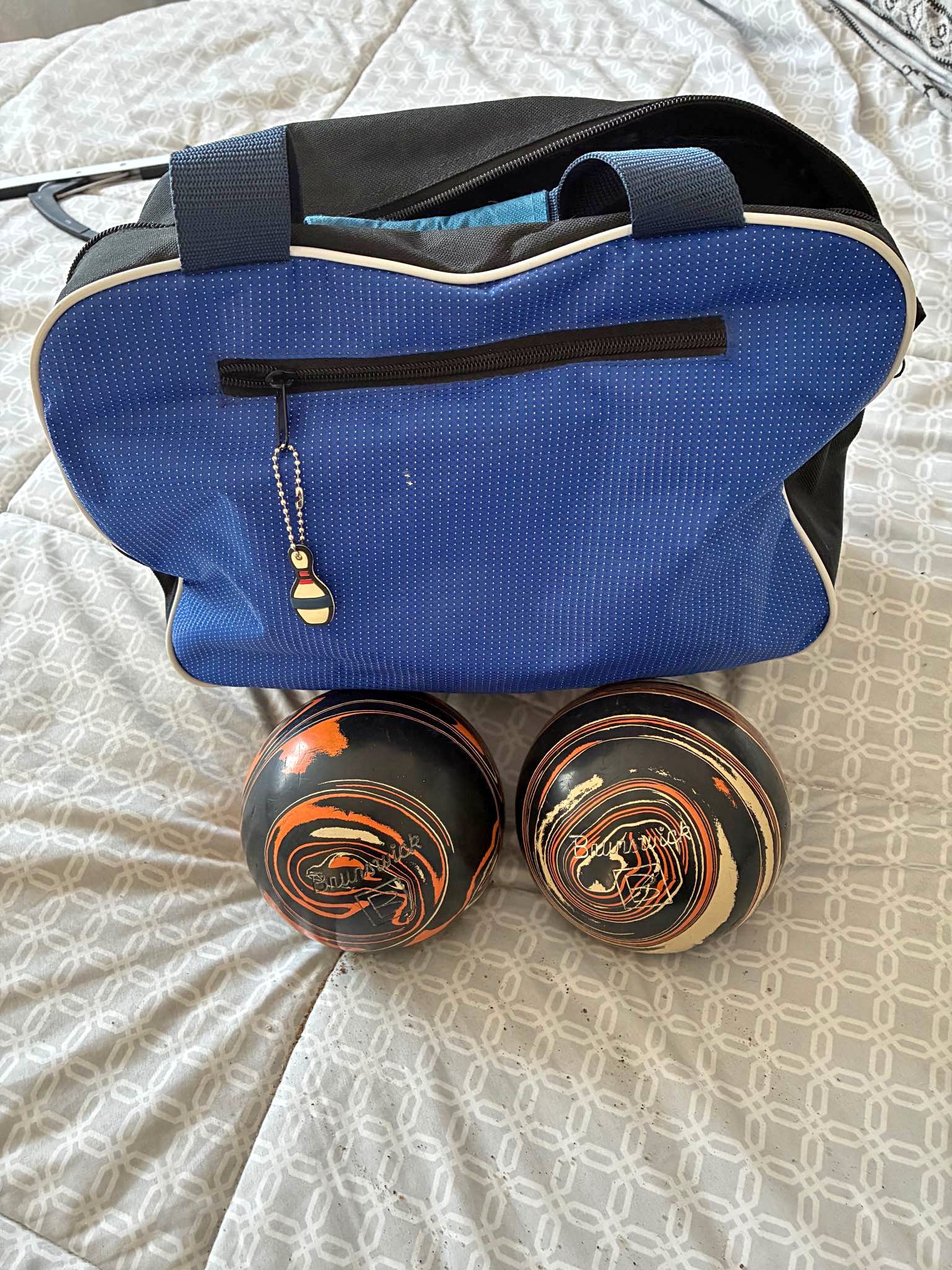 Besreey Sac de Boule de Bowling pour 1 Boule, Fourr-Tout Bowling Sac avec Poche en Filet