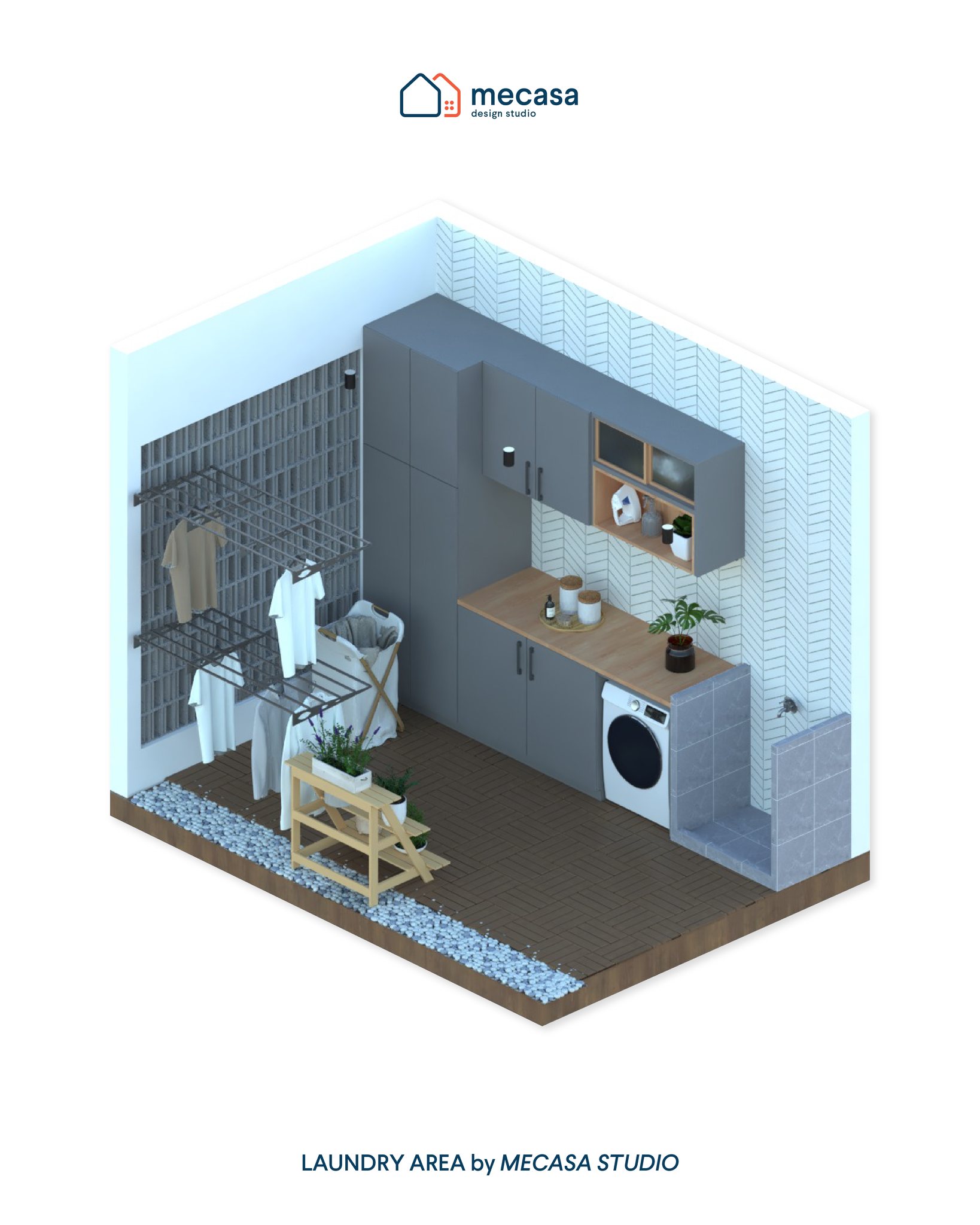 Mecasa Studio - Rumah butuh loh punya laundry area di... | Facebook