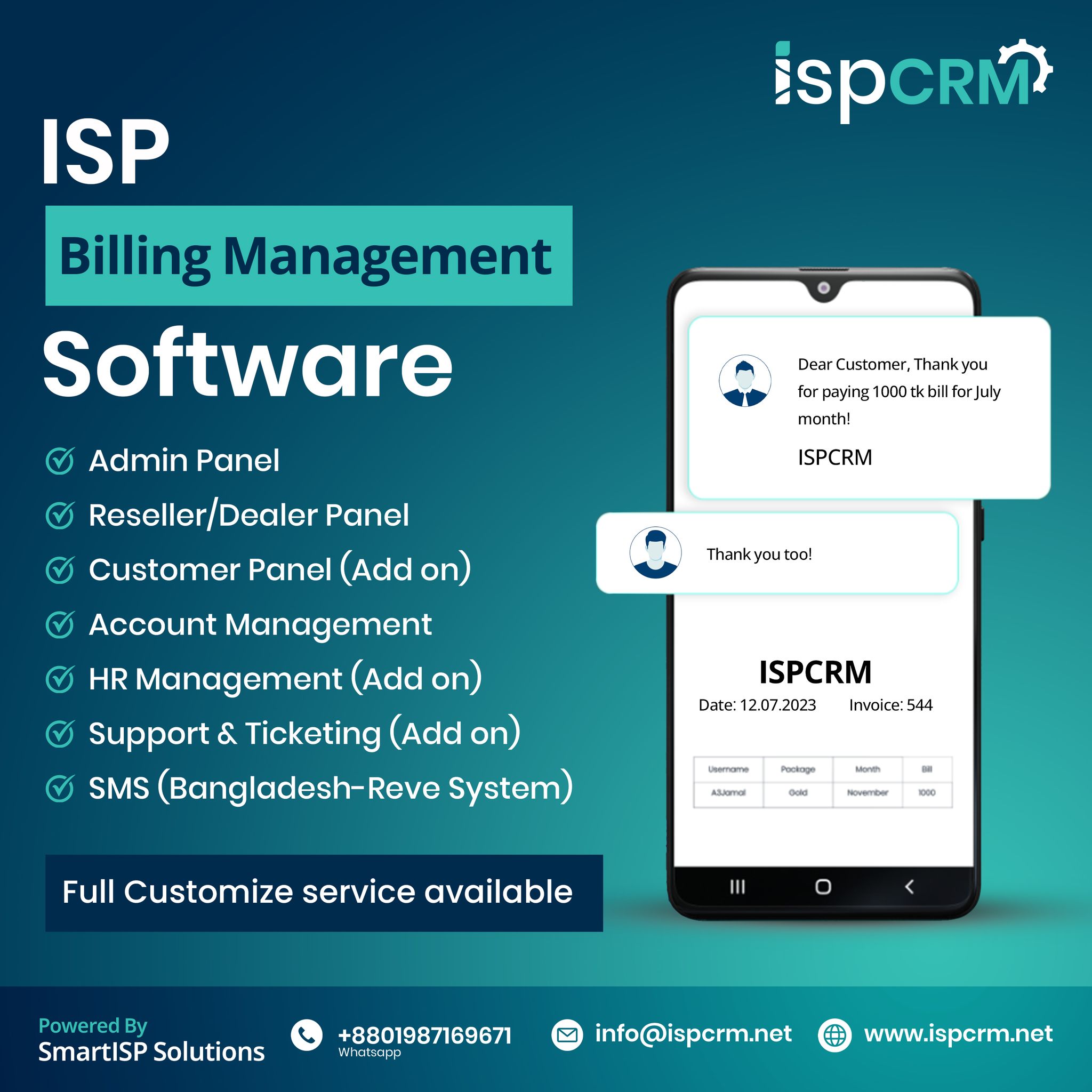 ISP CRM - ISP Billing System (PPPoE) with sourcecode... | Facebook