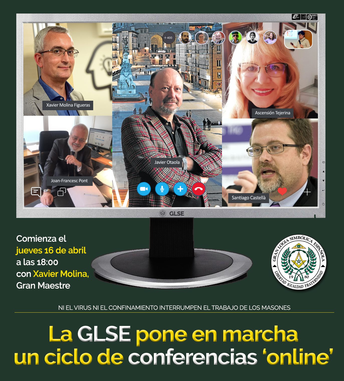 Gran Logia Simbólica Española - CONFERENCIAS SIN SALIR DE CASA La GLSE ...