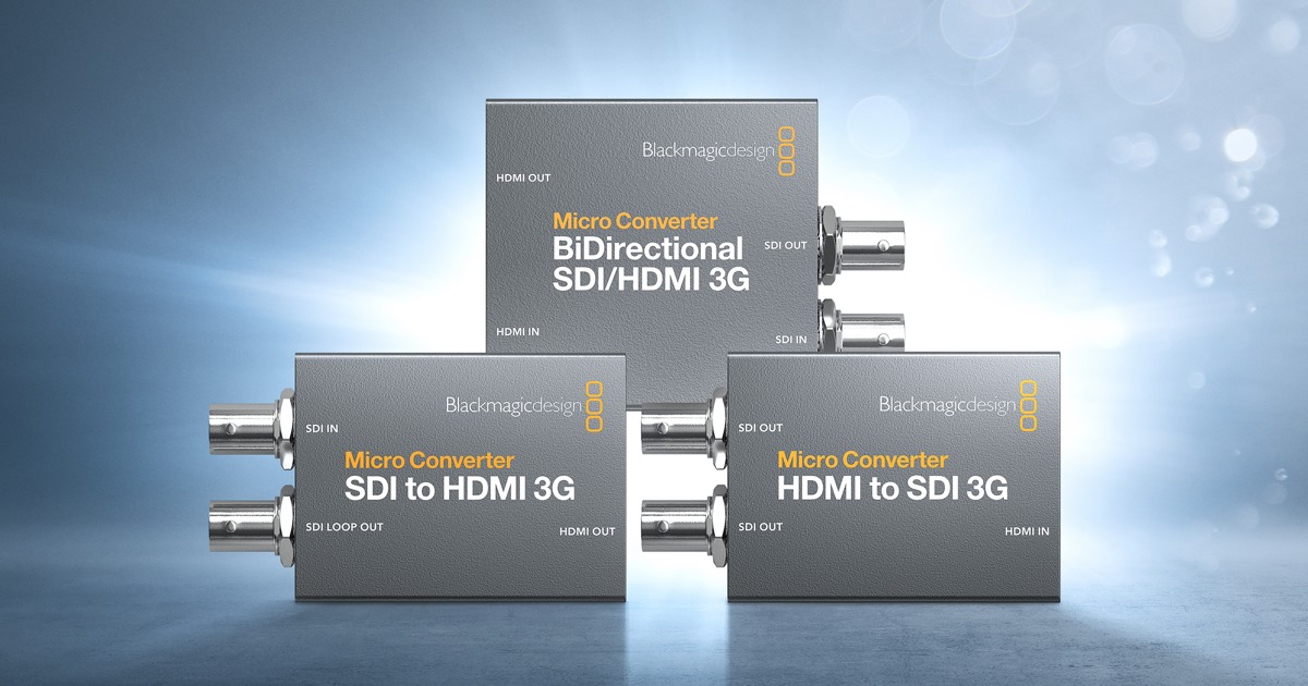 Blackmagic - Today we announced a new family of Micro Converter 3G 