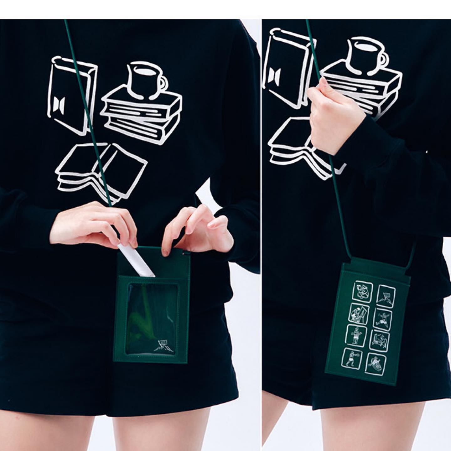 BTS IN THE SOOP MERCH Mini Cross Bag 01 Black Mini Cross Bag 02