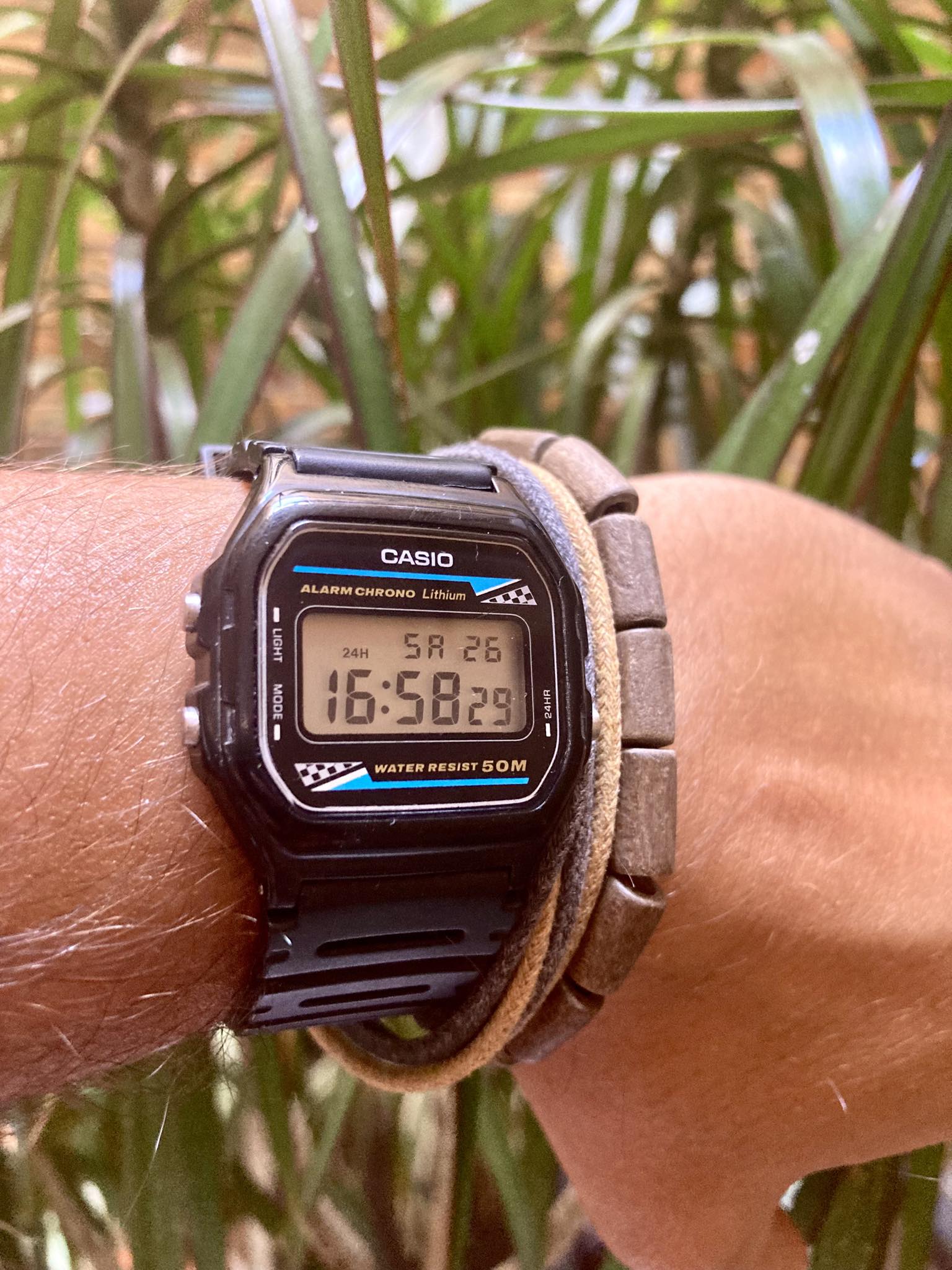 Casio w66 años 80 ? CASIO AL ALARMCHRONO ARM CHRONO Lithium 