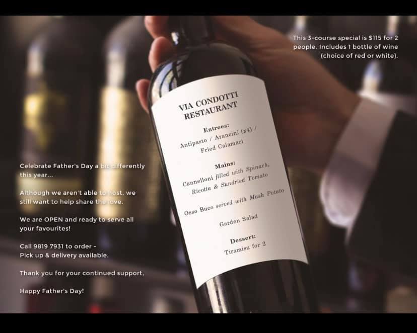 Via Condotti Restaurant | Balwyn North VIC