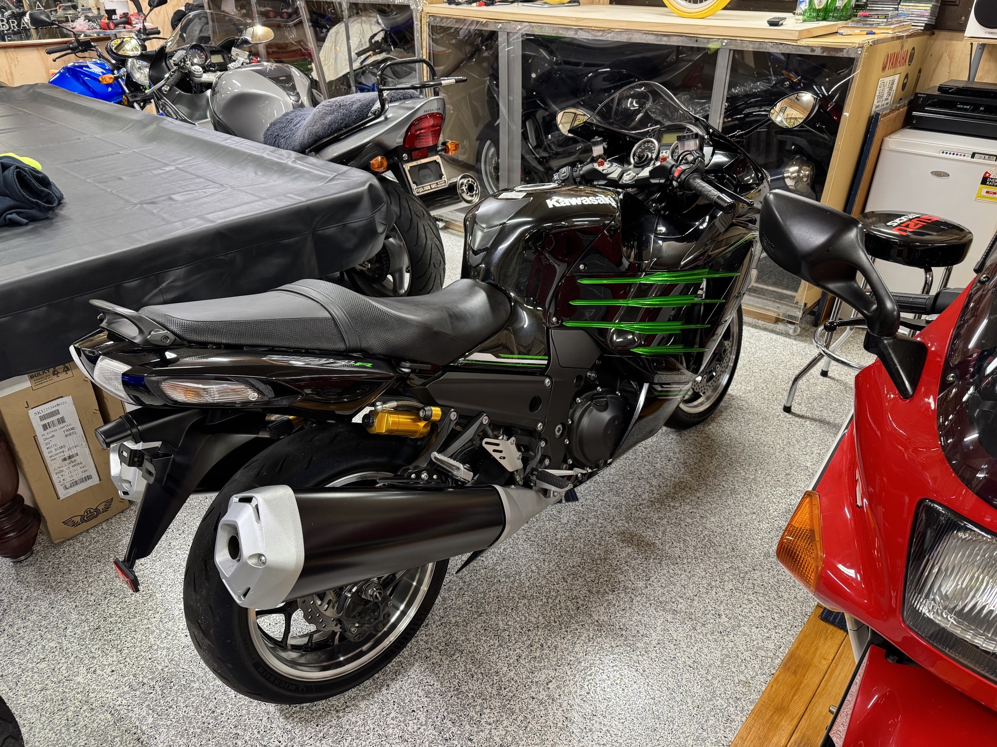 Senior citizen's 2016 Kawasaki ZX14R with low mileage