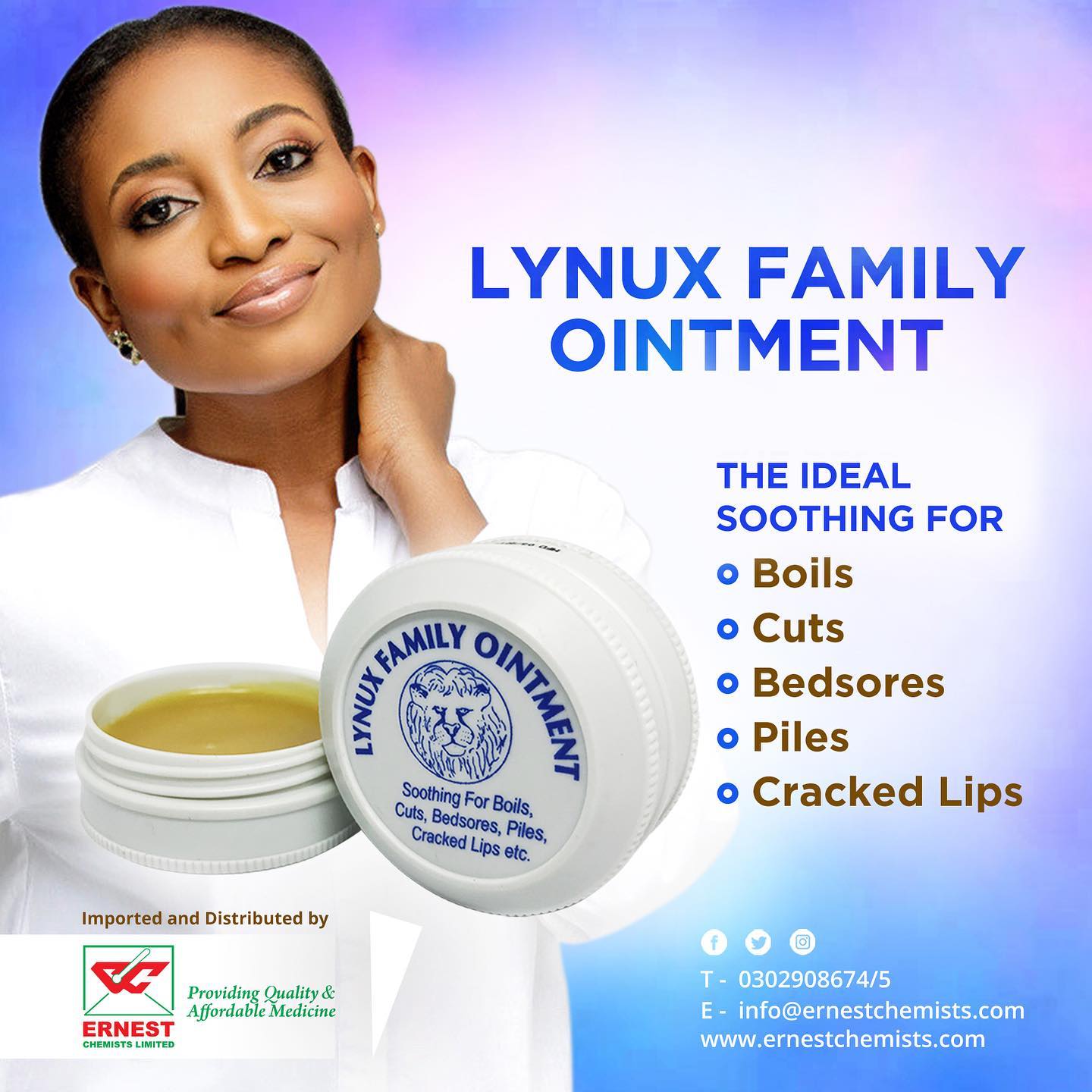 Ernest - Lynux Family Ointment is ideal for soothing boils, cuts ...