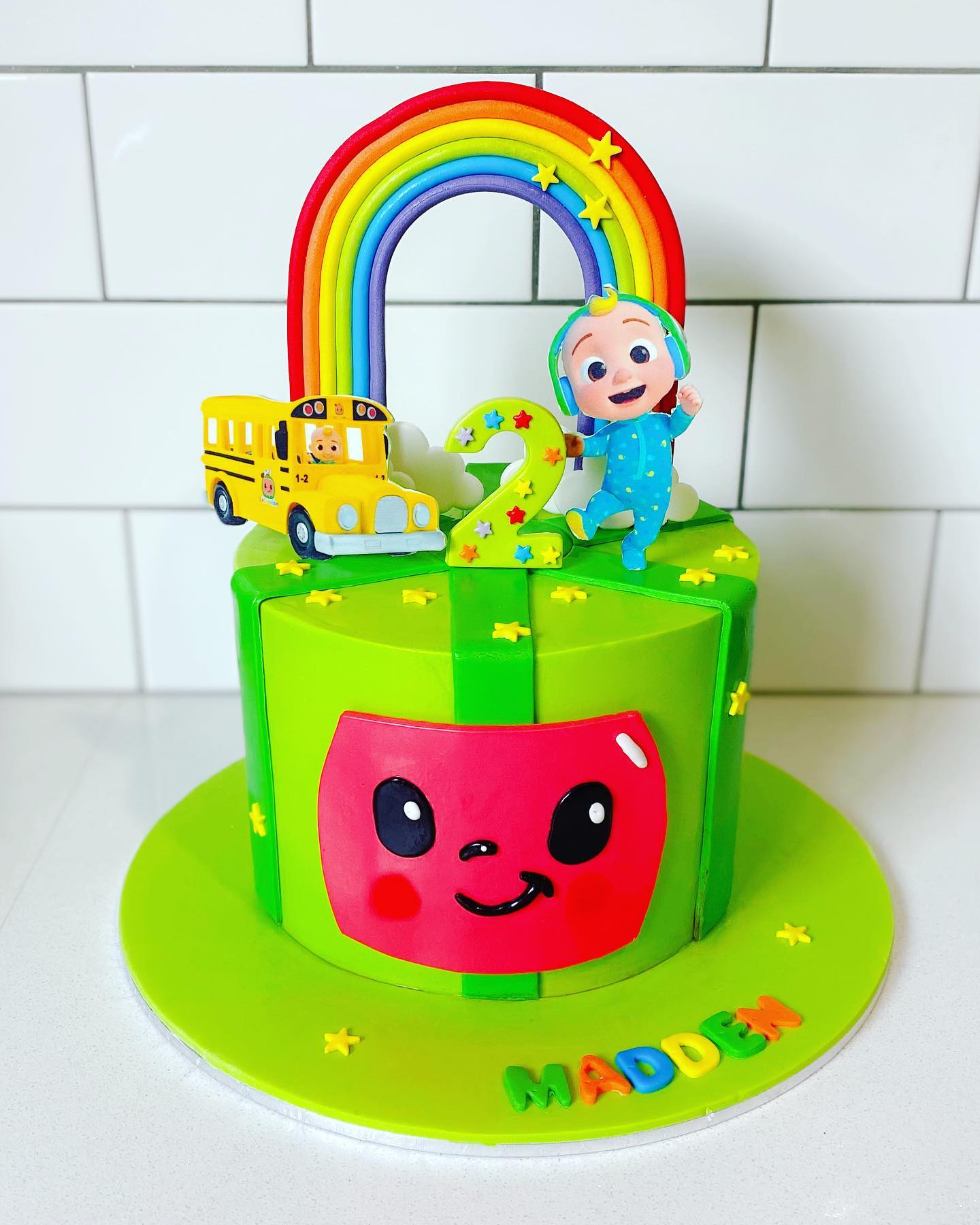 A cute little Cocomelon cake... - Sublime Cakes and Sweets | Facebook