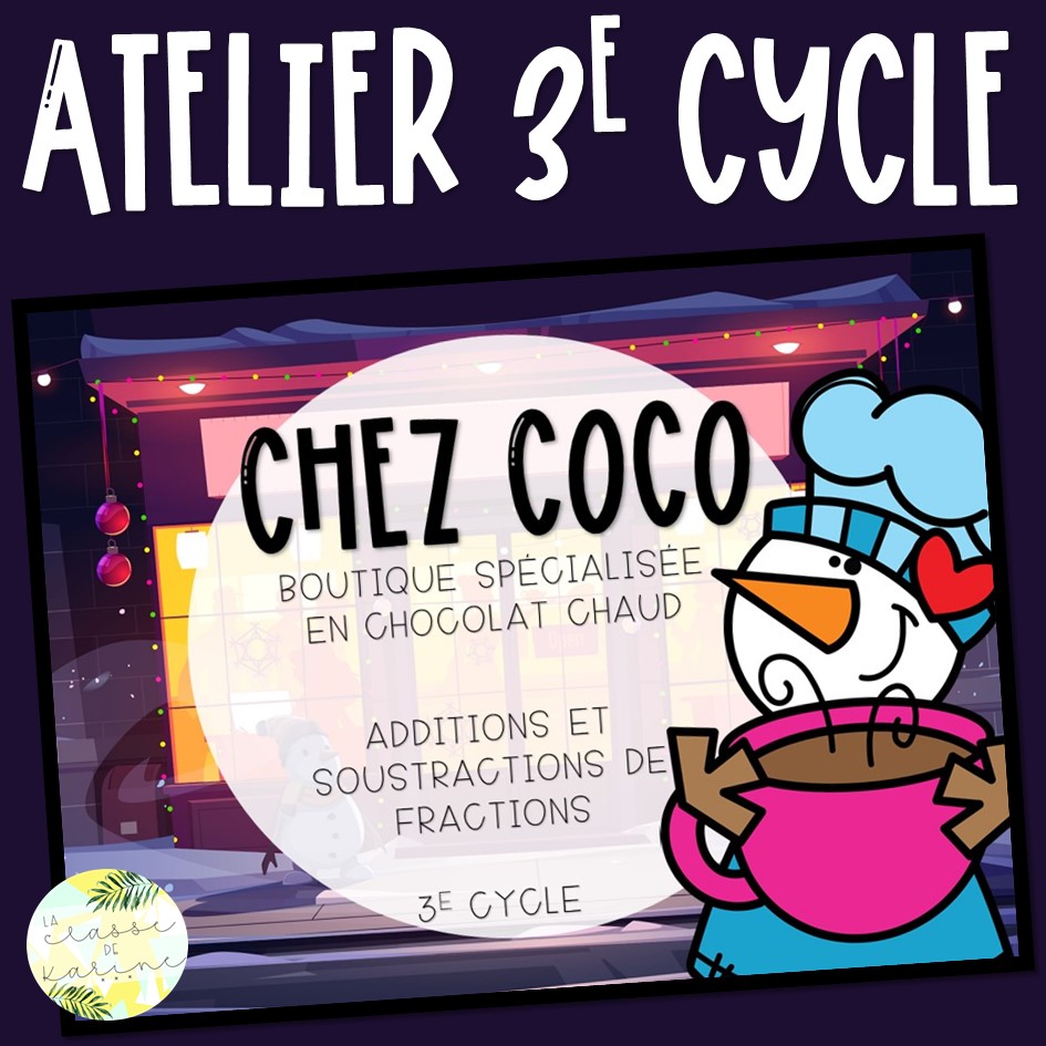 ⛄️ Nouvel atelier pour le 3e cycle!... - La classe de Karine