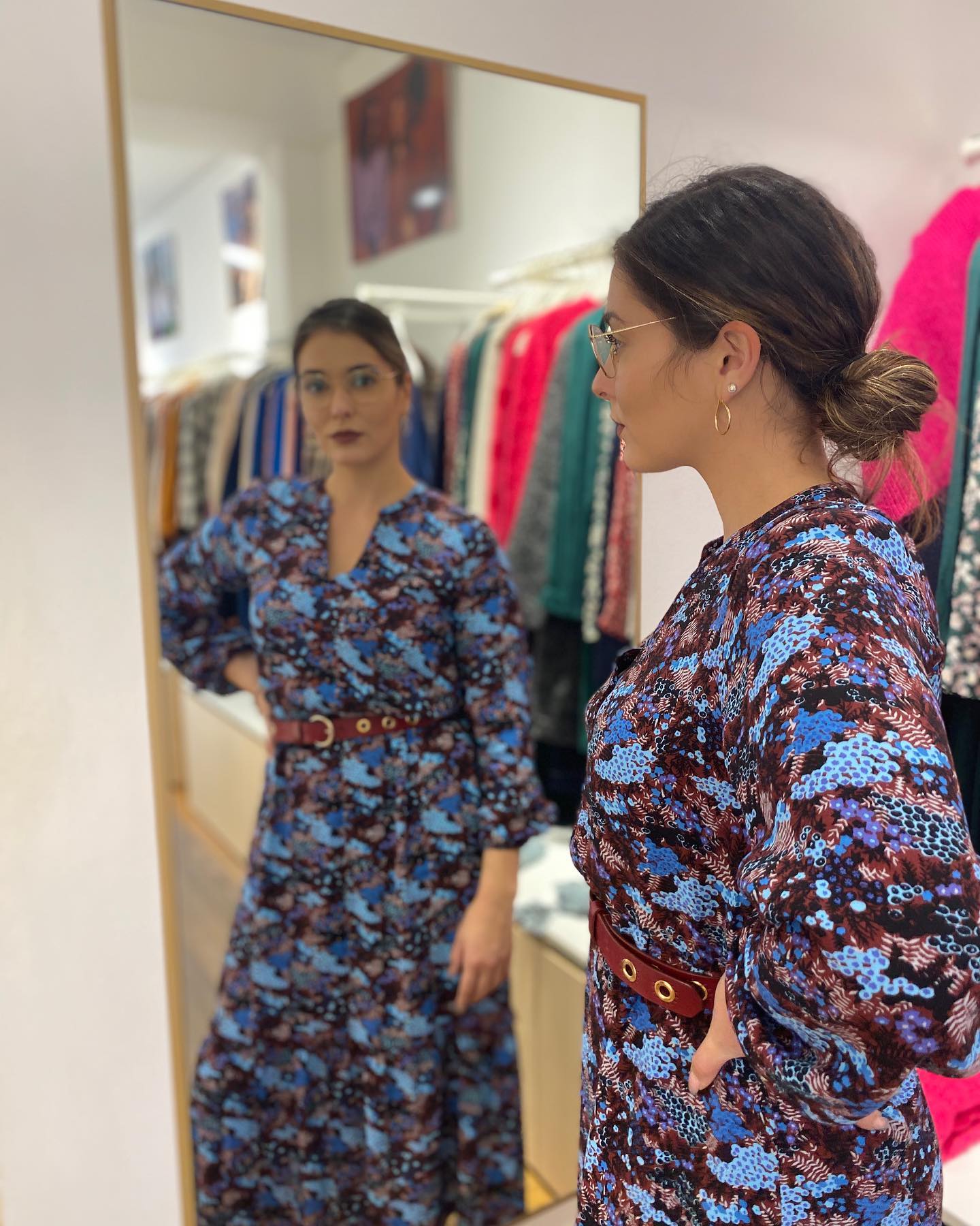 Robe Fille Karl Marc John - Style Marin Bleu Marine - Taille 10 Ans - Occasion Très Bon État