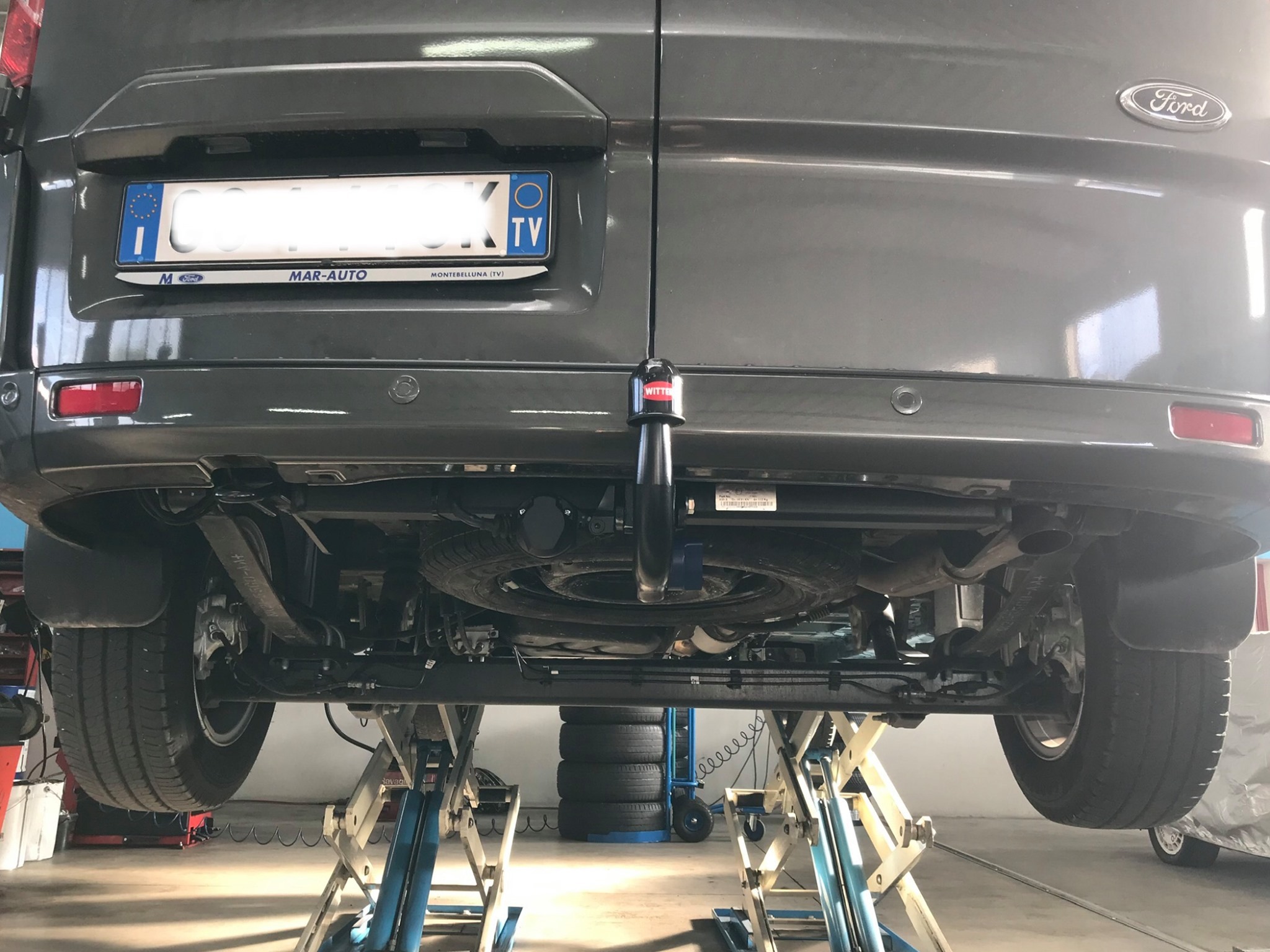 Gancio Di Traino Fisso Per Ford Transit Custom 2016-2020 - Kit Elettrico 13 Poli - Foto 3