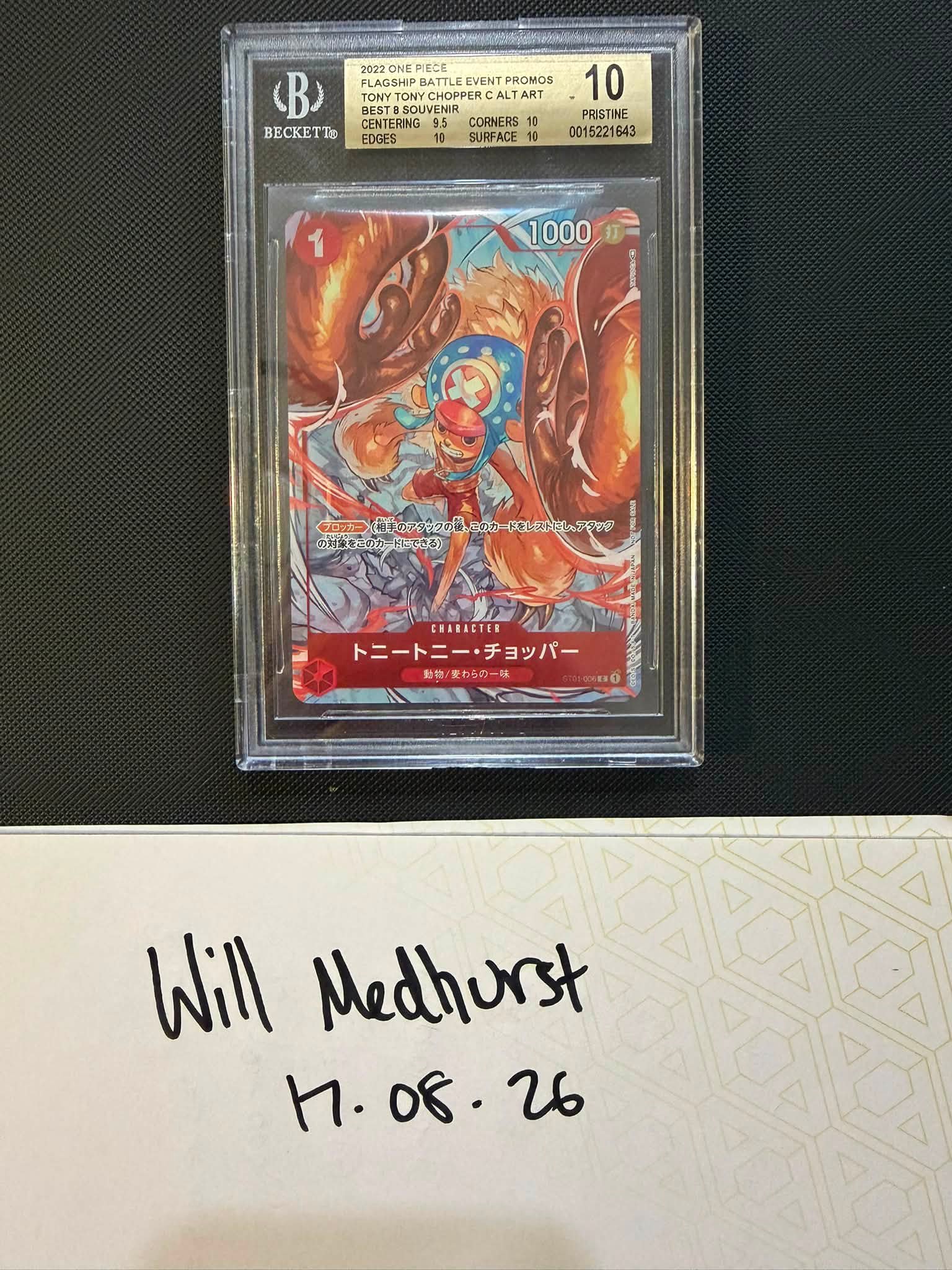 Chopper Flagship Battle Top 8 BGS 10 for sale at $1000