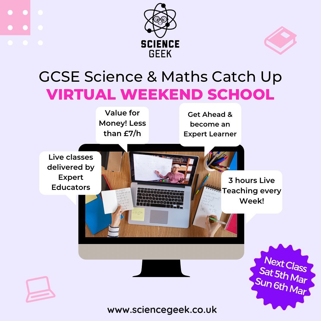 Science Geek - Our Virtual School is now LIVE! Book your...