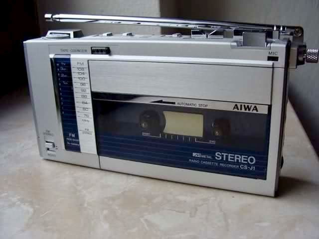 Aiwa CS-J1 stereo radio cassette recorder