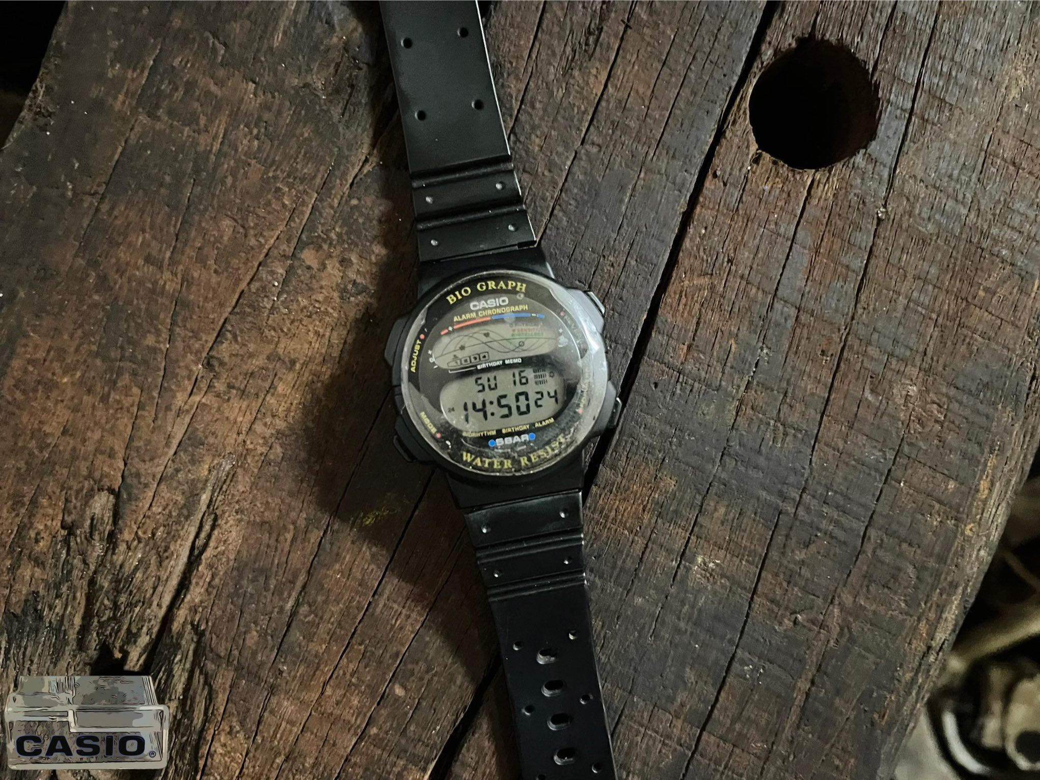 Casio bio graph bh-100w watch