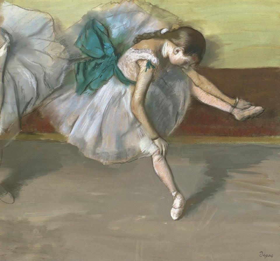 Edgar Degas, Dancers Resting, c. 1898 #art #painting #degas