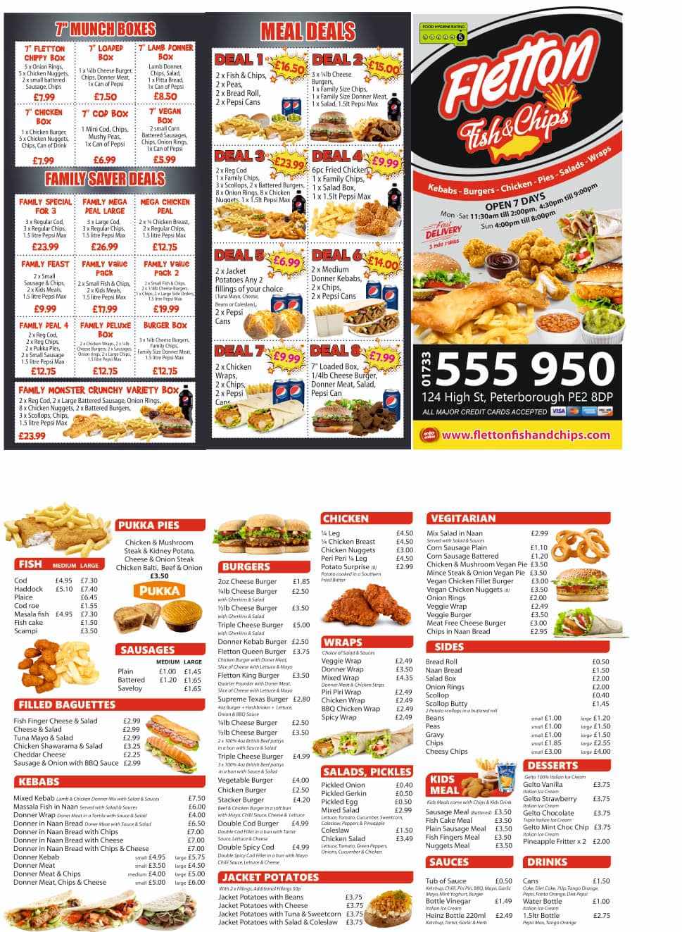 FLETTON FISH AND CHIPS NEW MENU - Fletton fish & chips | Facebook