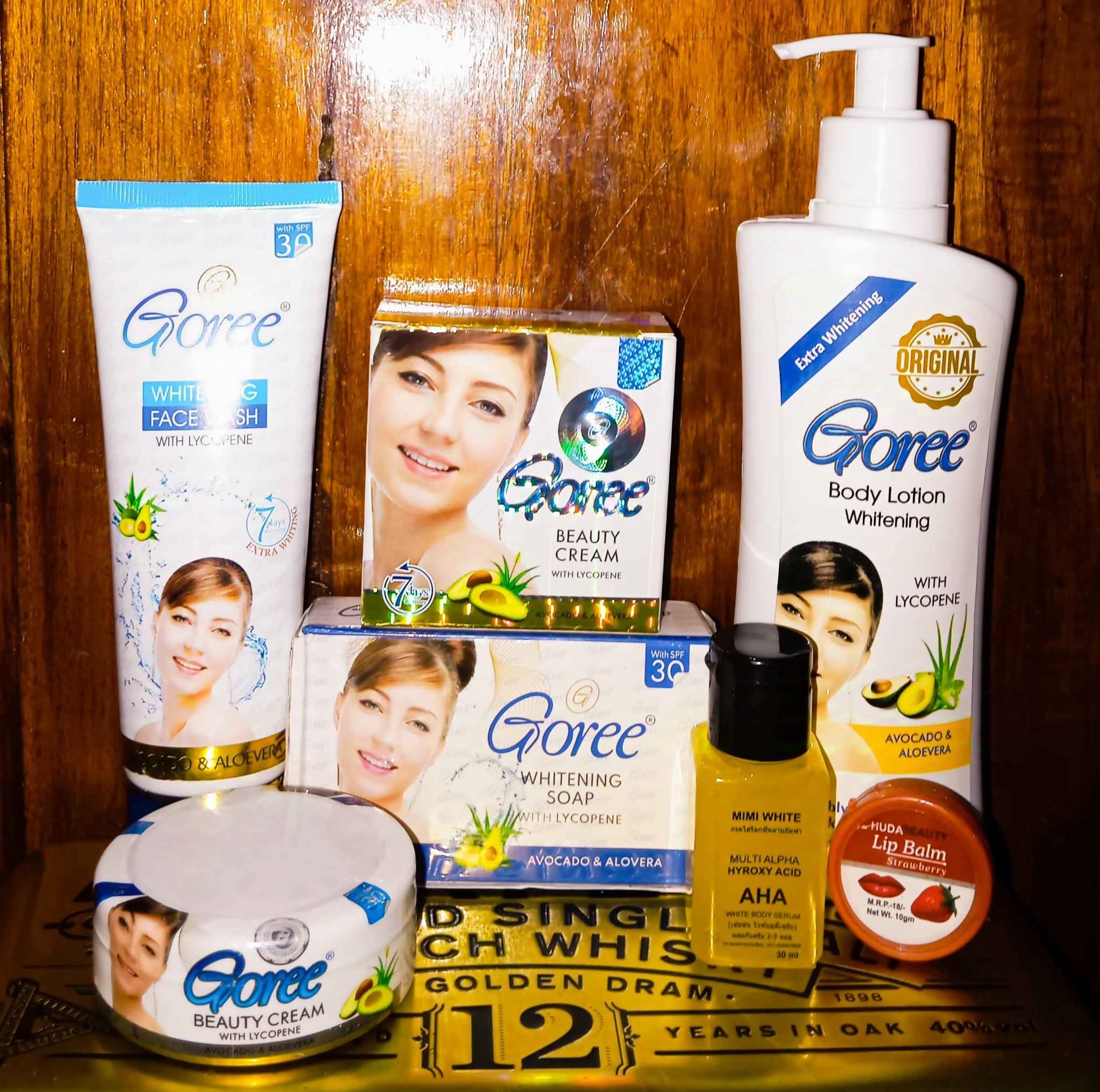 🌲Goree 6pcs set 🌲 Face Cream 🌲 Face Wash 🌲 Body Lotion