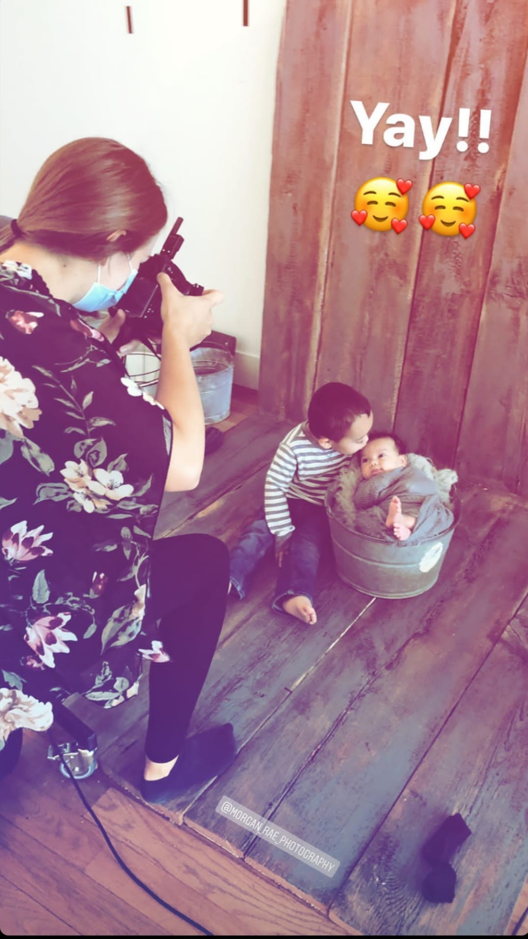 Sharing a behind the scenes pic... - Morgan Rae Photography