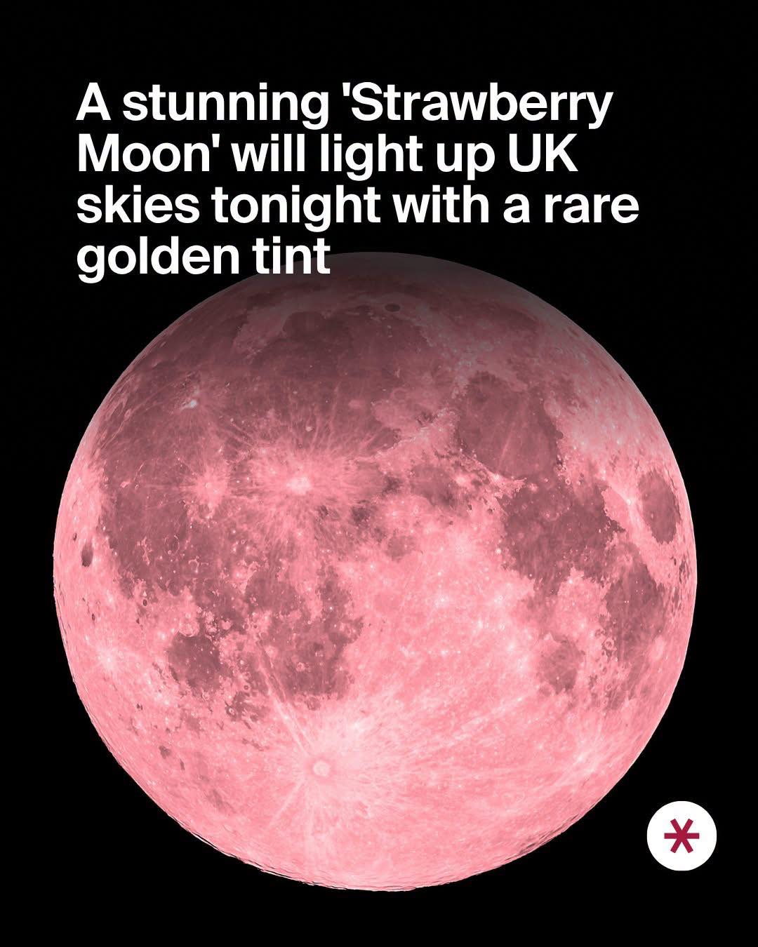 Strawberry Moon captured in Saint Cloud, Florida