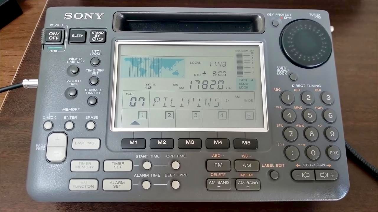 Sony ICF-SW55 world band receiver.