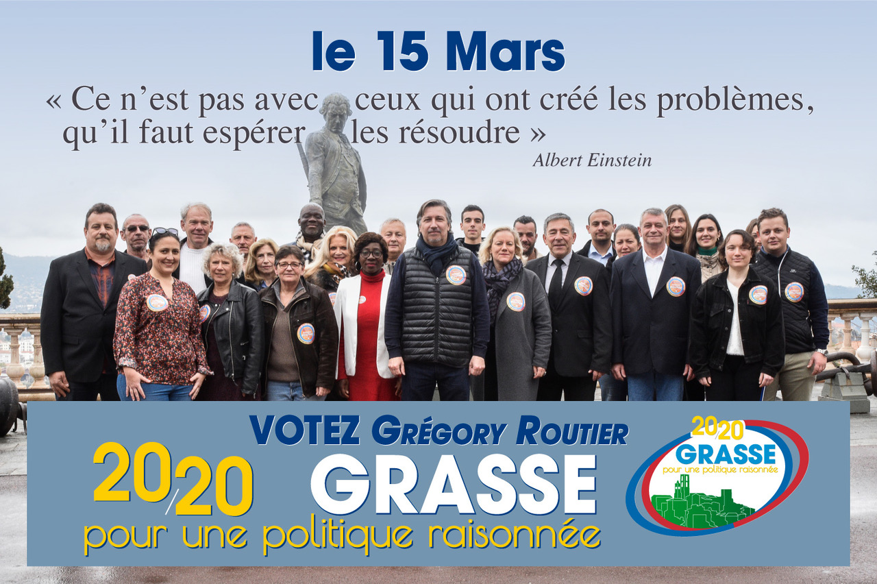 Grégory Routier 2020 Grasse - Pour une politique raisonnée