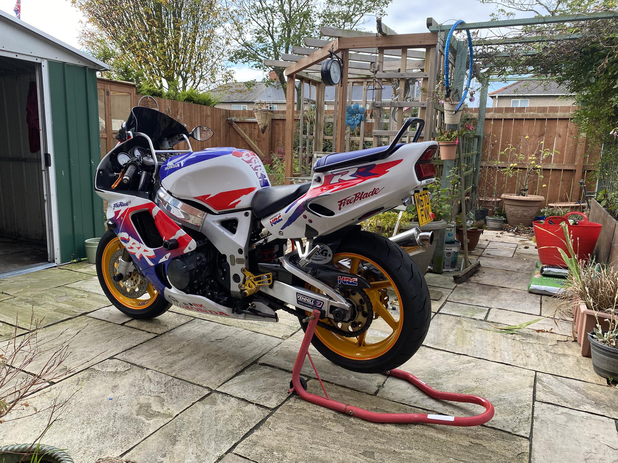 1994 Honda FireBlade motorcycle owned for 16 years