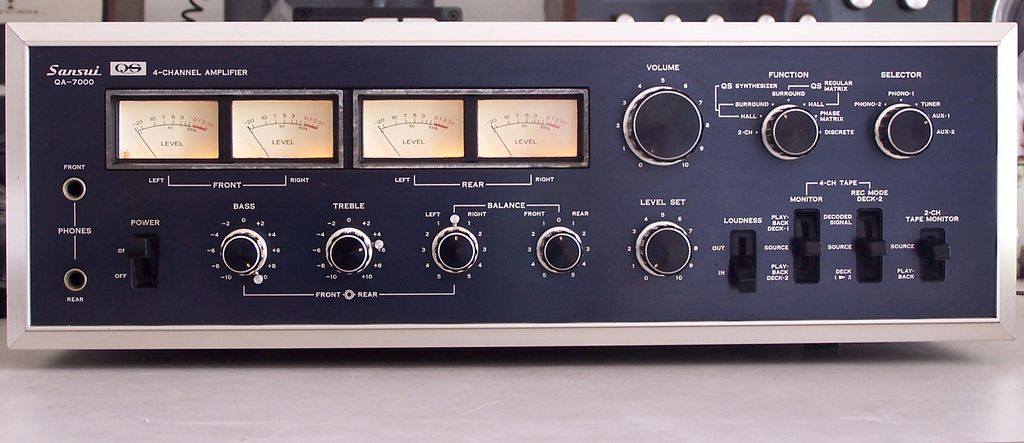 Sansui QA-7000 Four Channel Amplifier (1973-76) Power output: 40W