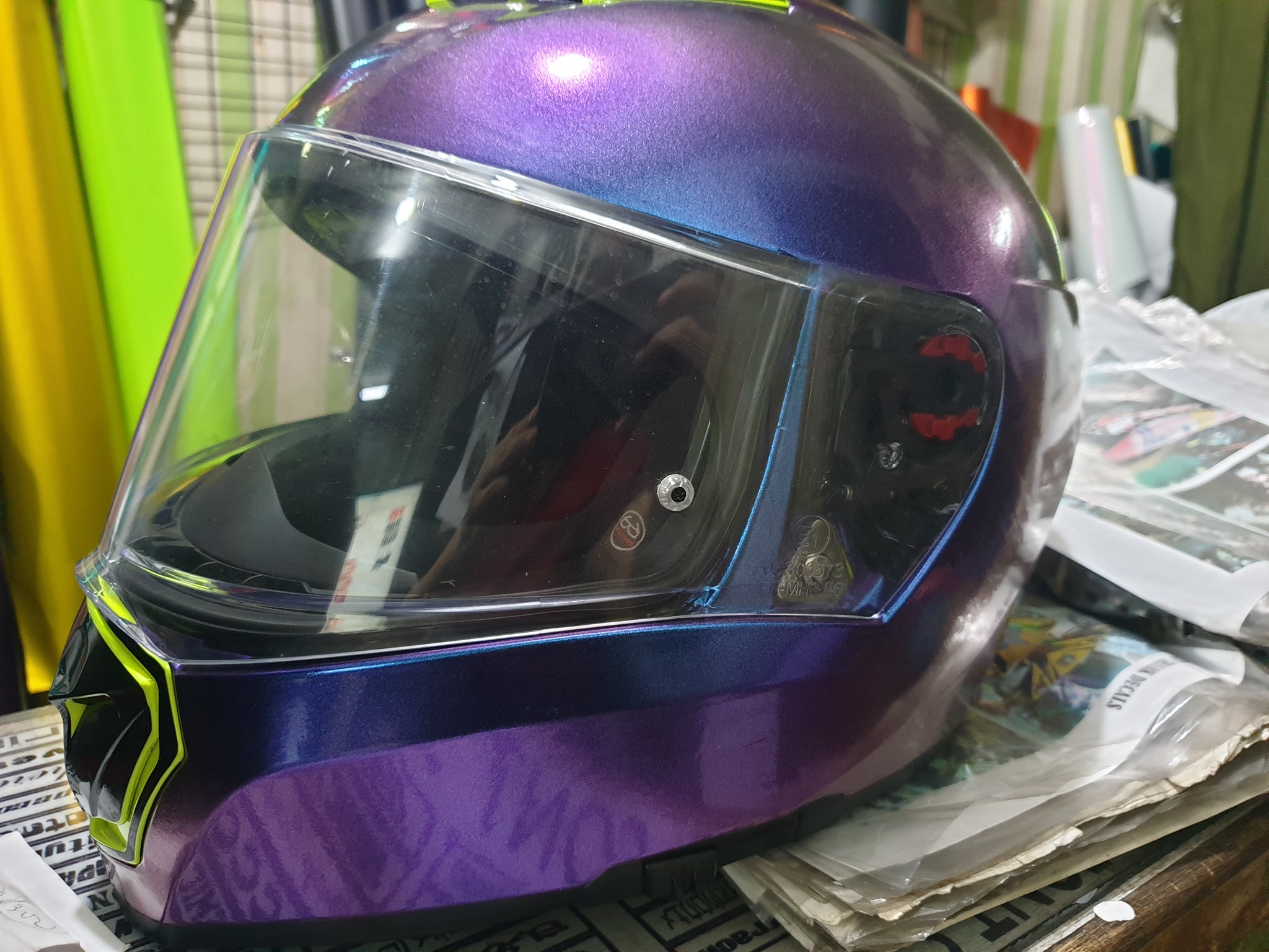Chameleon Wrap German Helmet【PBG】 Chameleon wrap helmet and chameleon wrap NK400 bu Decalikot