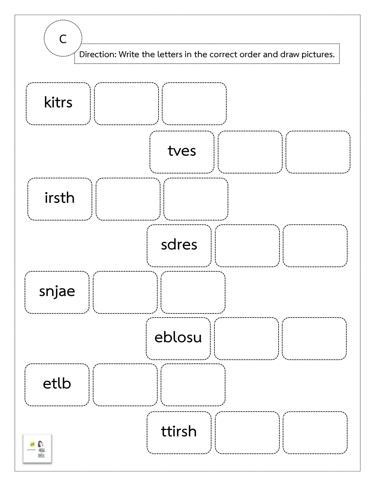 English Worksheet by Kru.Aor