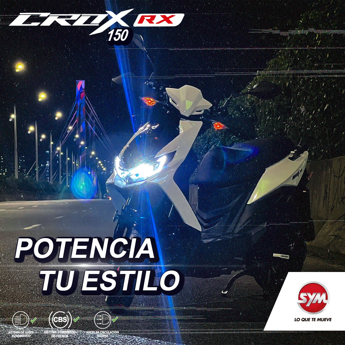 SYM Colombia - Conoce las especificaciones de la Crox Rx...