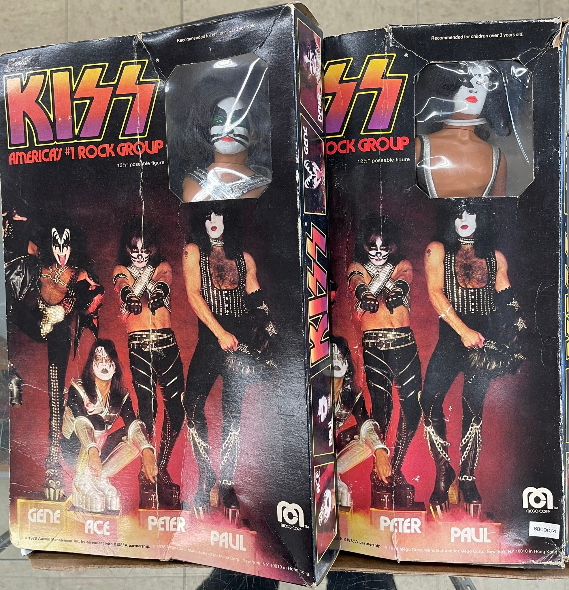 Set of Original Mego Kiss Dolls all in Package