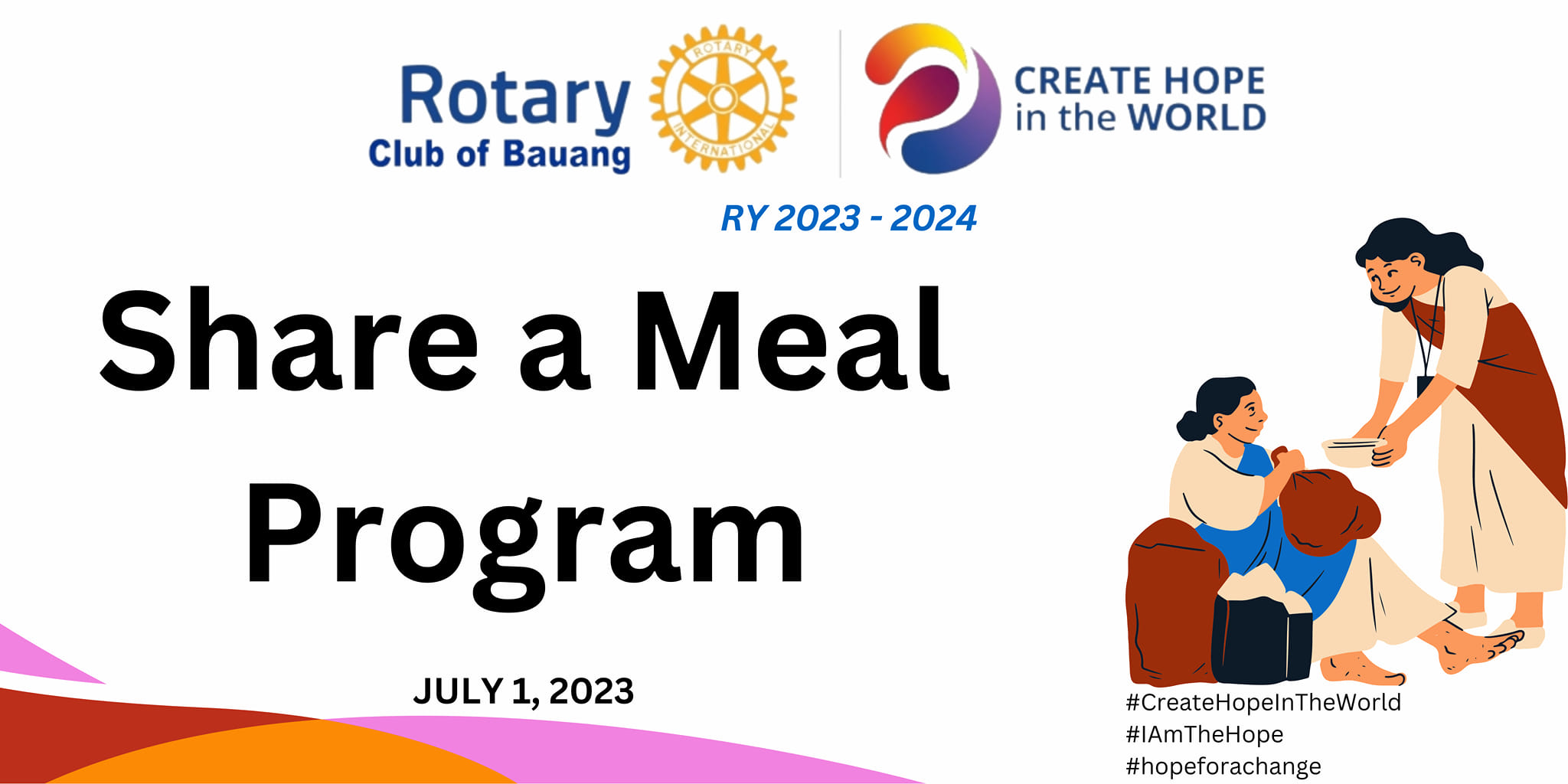 Let us be the HOPE by SHARING A... - Rotary Club of Bauang | Facebook