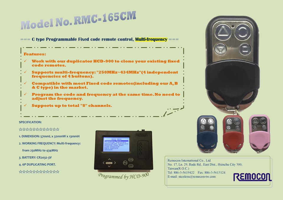 Remocon International Co., Ltd. - 神控國際有限公司 | Hsinchu