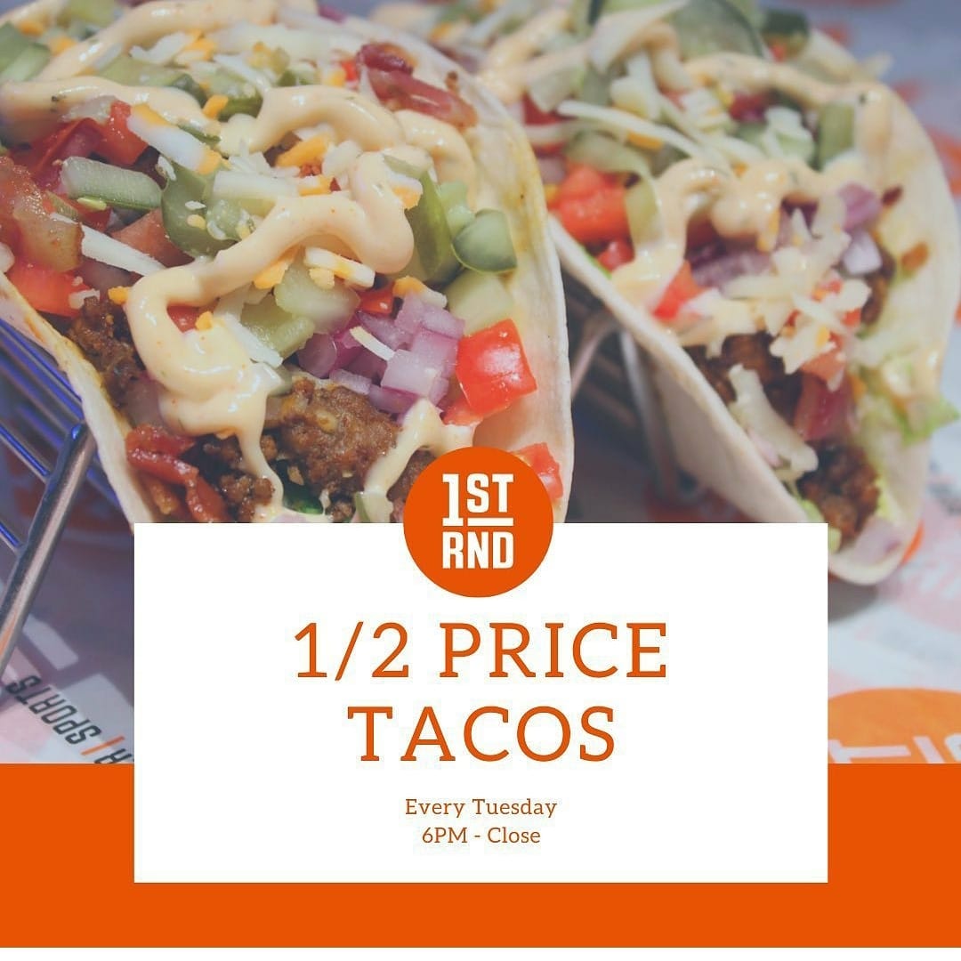 1st RND DT - It's taco night @1strnd. There's FOUR kinds... | Facebook
