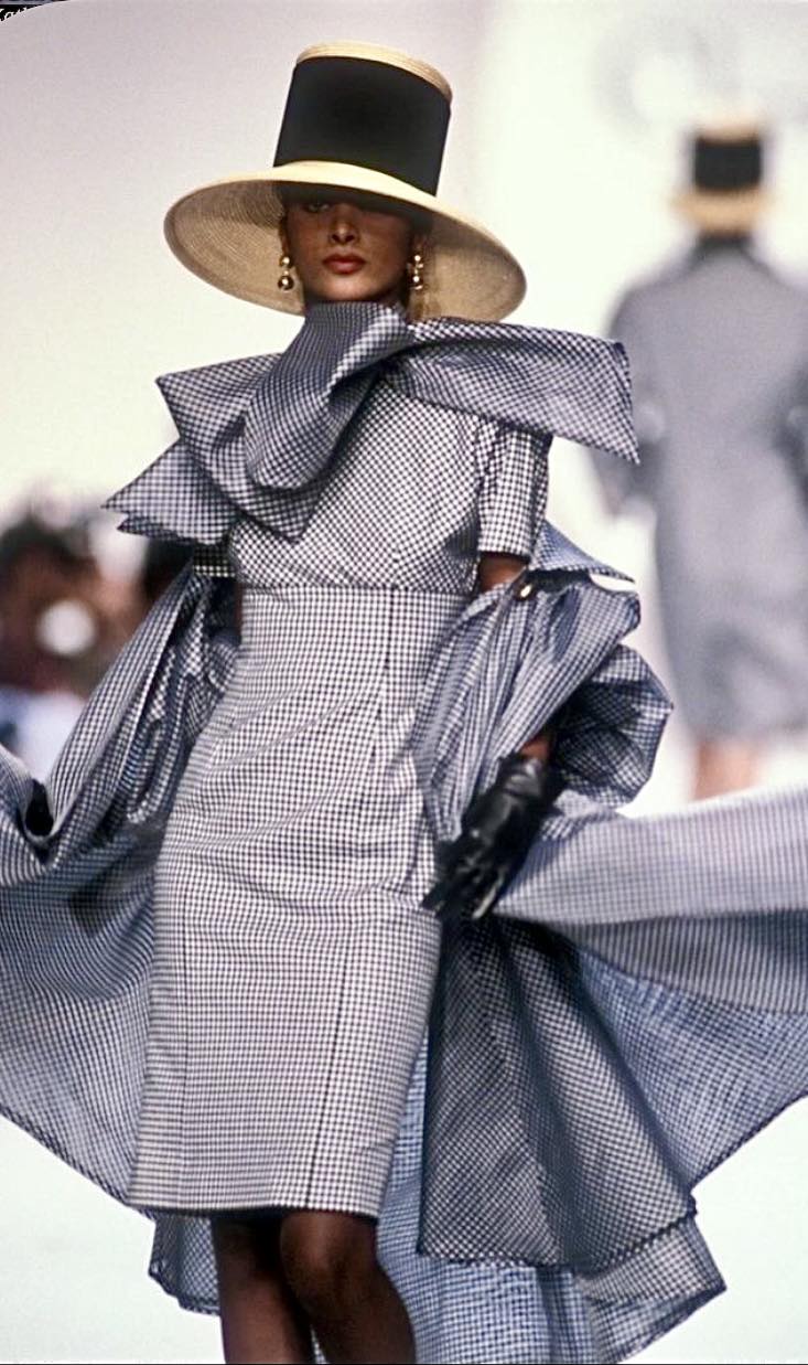 Gingham checks done absolutely right by Gianfranco Ferre for Dior