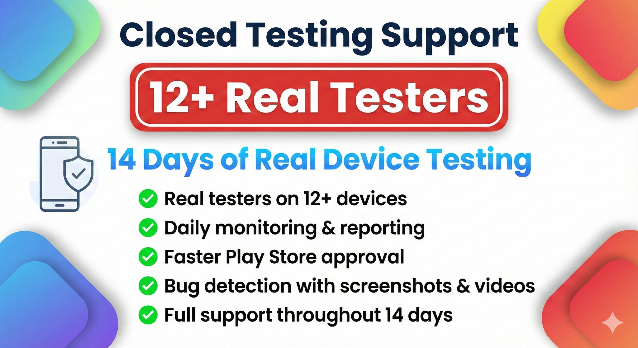 12 Tester for Closed Testing community | Facebook