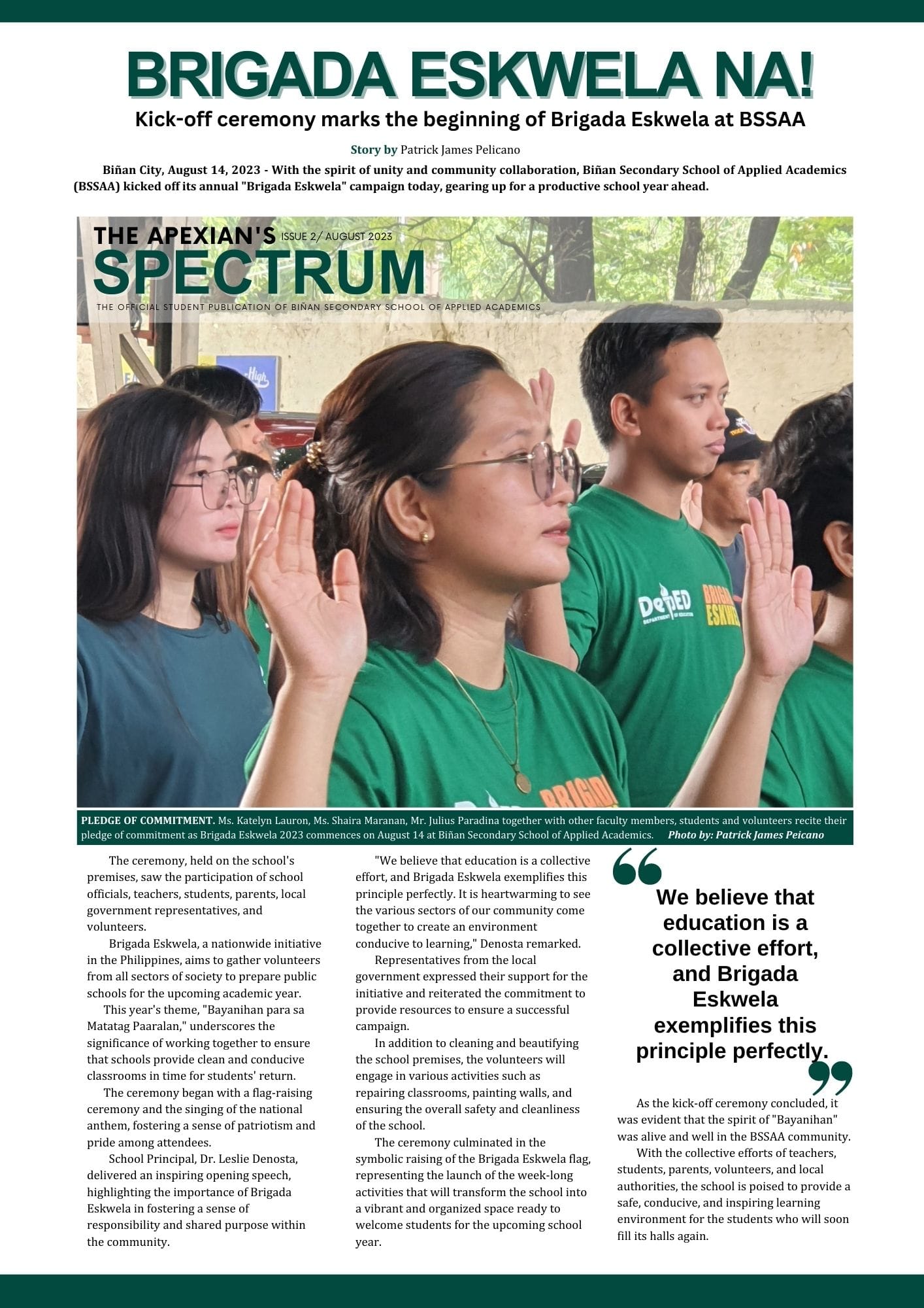 The Department of Education has issued... - BSSAA PACconnect