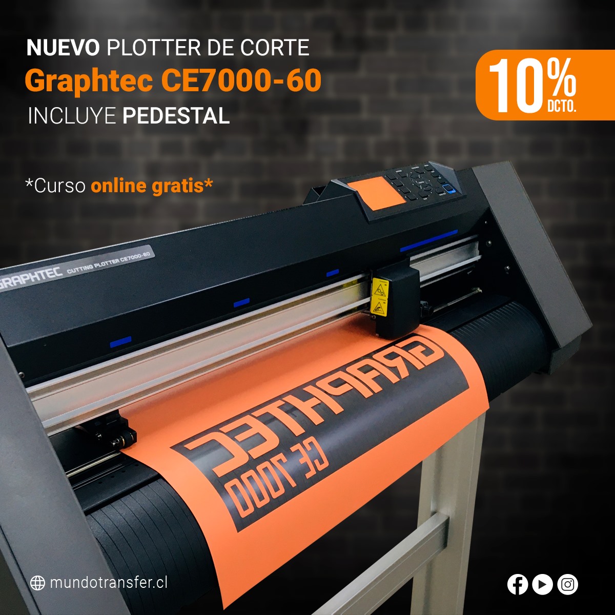 MundoTransfer - ¡NUEVO🥳! Plotter De Corte Graphtec CE7000-60 🔸 Área de ...