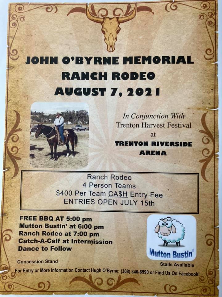 John O'Byrne Memorial Ranch Rodeo and Bronc Riding | Trenton NE