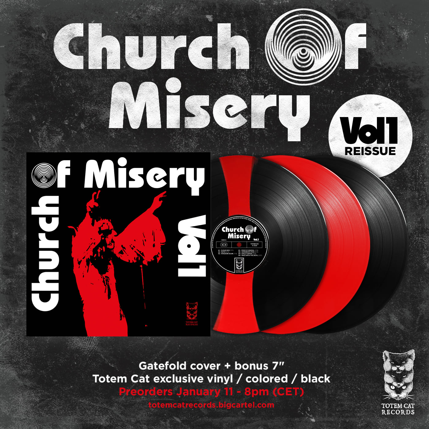 🔥 CHURCH OF MISERY 🔥 We're excited to announce the LIMITED album