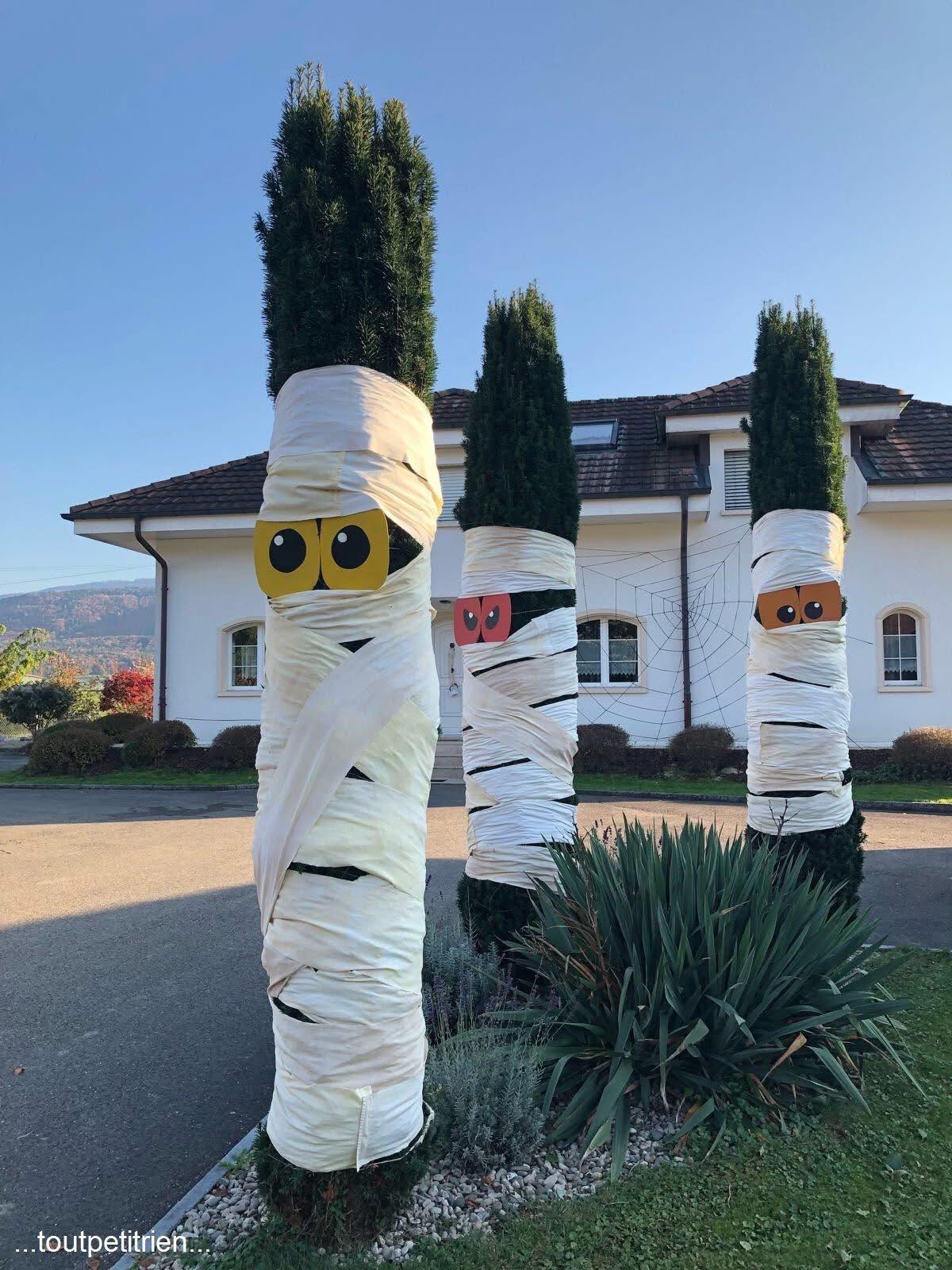 Halloween mummy trees | Facebook