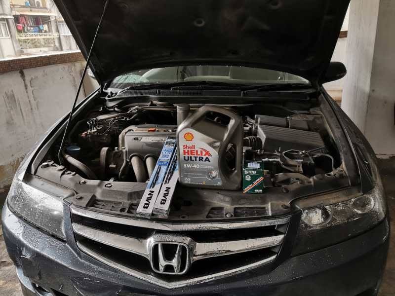 養車先生 澳門汽車服務 Accord Cl7小保養 更換雨撥 機油 機油濾芯 Facebook