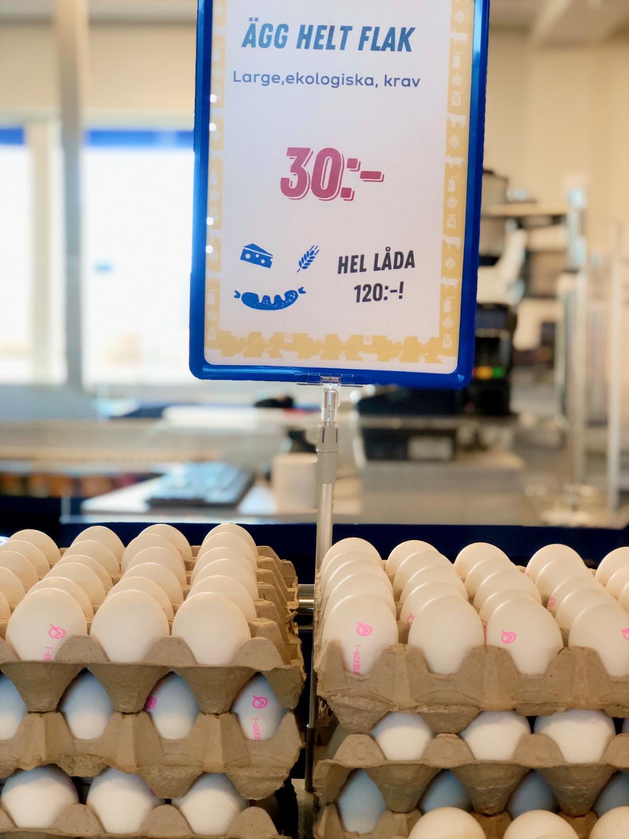 Dafgårds Fabriksbutik i Källby - DET ÄR ÄGGTAJM! 😍 🥚 Vi har ekologiska ...
