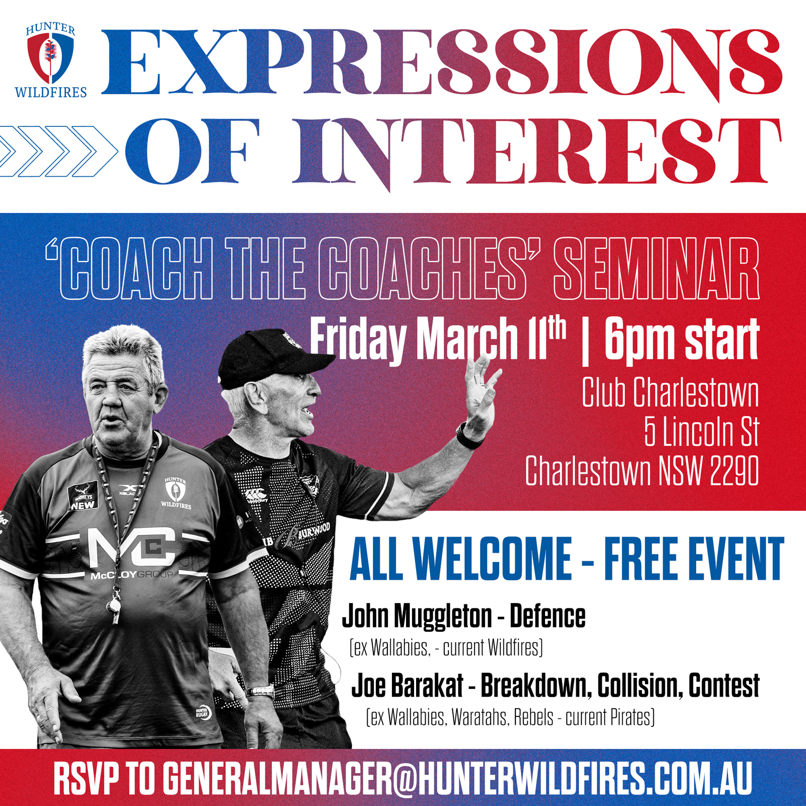 Hunter Junior Rugby Union - COACHES THIS ONE IS FOR YOU! Join the ...