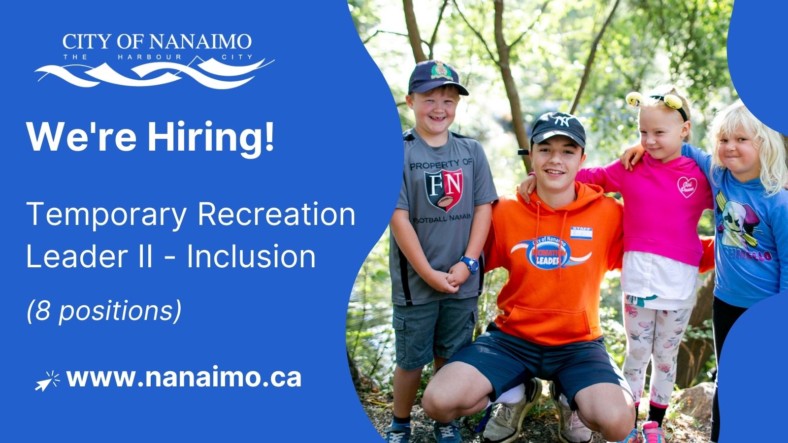 City - Join our team! We have 8 Temporary Recreation Leader II ...