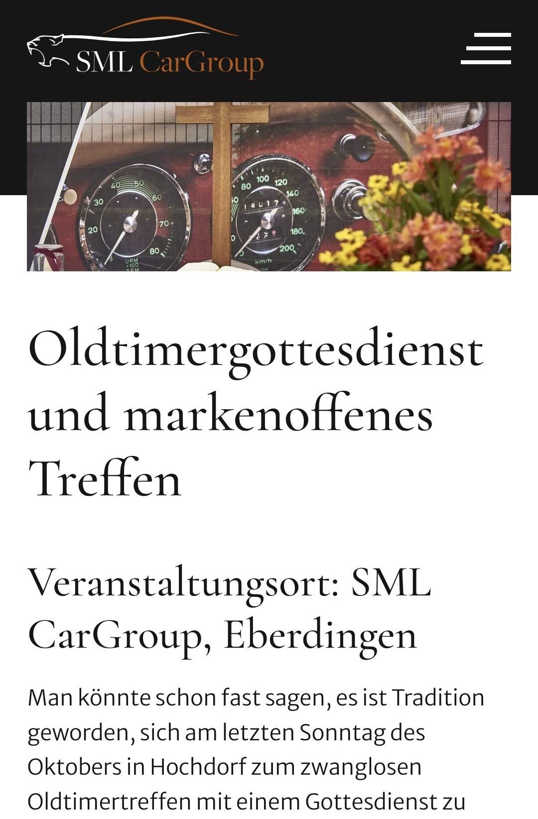 Oldtimer Treffen 2026 | Oldtimergottesdienst mit markenoffenem Treffen ...