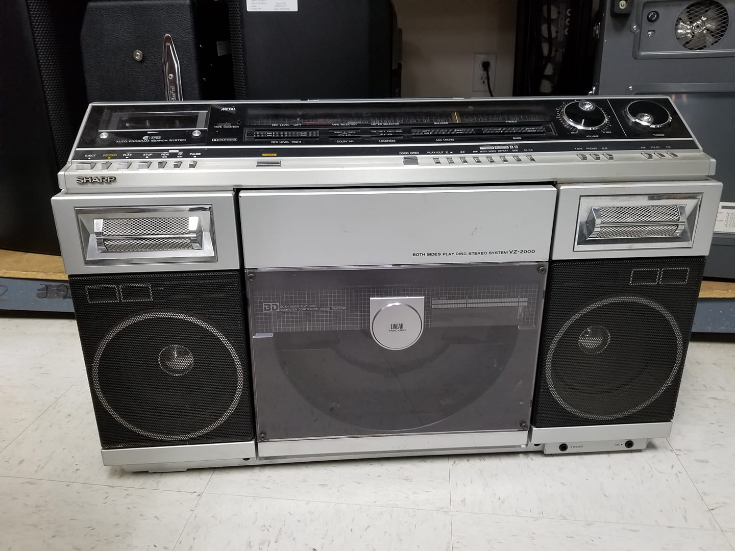 Krony's - Sharp VZ-2000 turntable-boombox. The things you get to