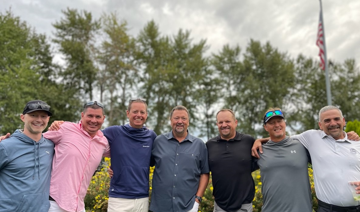 Polson - Legends of Polson Bay Golf Course. L-R Jeff Dooley, Matt Olson ...