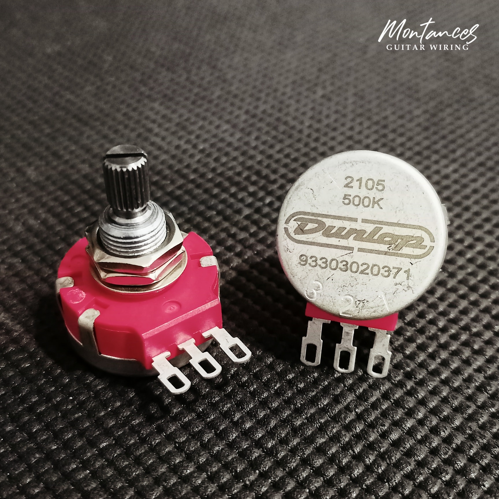 Potentiometer Jim Dunlop Split Shart DSP500 K High Performance Split Shaft 500K